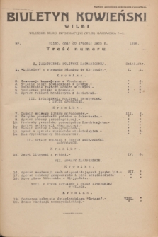 Biuletyn Kowieński Wilbi. 1935, nr 1398 (30 grudnia)