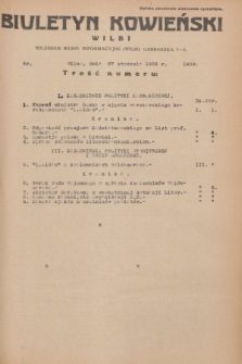 Biuletyn Kowieński Wilbi. 1936, nr 1409 (27 stycznia)