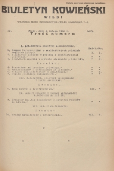 Biuletyn Kowieński Wilbi. 1936, nr 1412 (3 lutego)