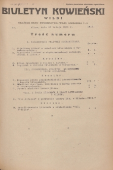 Biuletyn Kowieński Wilbi. 1936, nr 1416 (12 lutego)