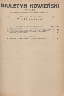Biuletyn Kowieński Wilbi. 1936, nr 1419 (18 lutego)