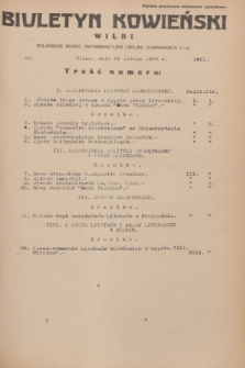 Biuletyn Kowieński Wilbi. 1936, nr 1421 (22 lutego)