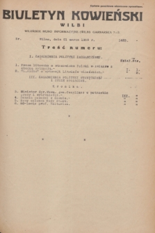 Biuletyn Kowieński Wilbi. 1936, nr 1435 (21 marca)