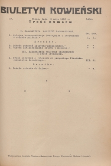 Biuletyn Kowieński Wilbi. 1936, nr 1454 (6 maja)