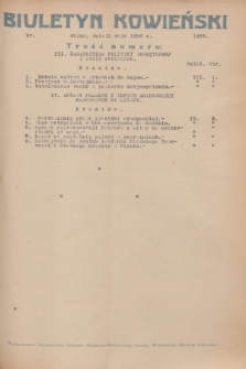 Biuletyn Kowieński Wilbi. 1936, nr 1455 (11 maja)
