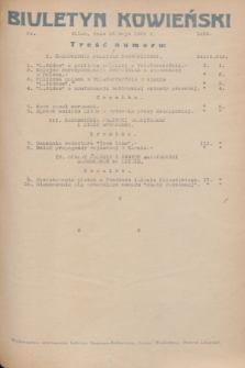 Biuletyn Kowieński Wilbi. 1936, nr 1459 (16 maja)