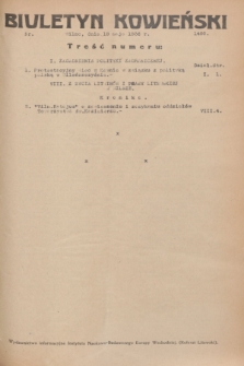 Biuletyn Kowieński Wilbi. 1936, nr 1460 (19 maja)