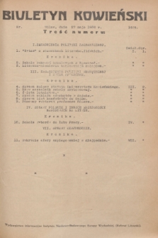 Biuletyn Kowieński Wilbi. 1936, nr 1464 (27 maja)