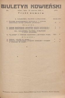 Biuletyn Kowieński Wilbi. 1936, nr 1470 (12 czerwca)