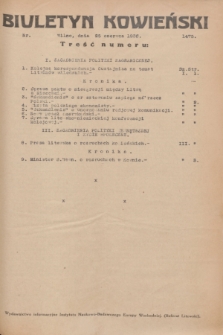 Biuletyn Kowieński Wilbi. 1936, nr 1475 (25 czerwca)