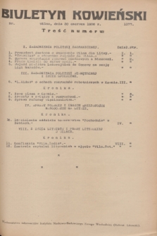 Biuletyn Kowieński Wilbi. 1936, nr 1477 (30 czerwca)