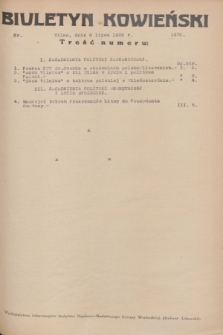 Biuletyn Kowieński Wilbi. 1936, nr 1478 (8 lipca)