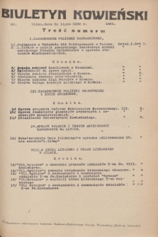 Biuletyn Kowieński Wilbi. 1936, nr 1481 (20 lipca)
