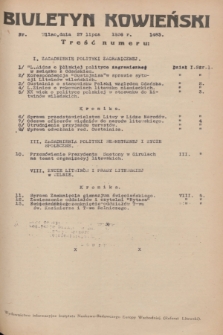 Biuletyn Kowieński Wilbi. 1936, nr 1483 (27 lipca)