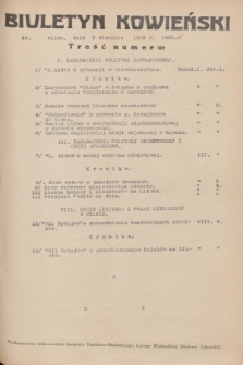Biuletyn Kowieński Wilbi. 1936, nr 1485 (3 sierpnia)