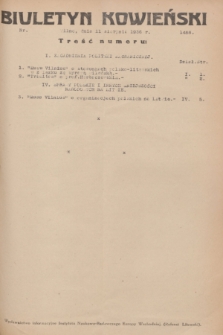 Biuletyn Kowieński Wilbi. 1936, nr 1488 (11 sierpnia)