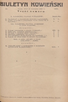Biuletyn Kowieński Wilbi. 1936, nr 1489 (12 sierpnia)