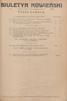 Biuletyn Kowieński Wilbi. 1936, nr 1492 (24 sierpnia)