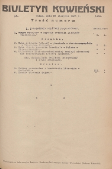 Biuletyn Kowieński Wilbi. 1936, nr 1494 (26 sierpnia)