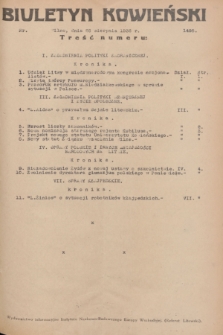 Biuletyn Kowieński Wilbi. 1936, nr 1495 (28 sierpnia)