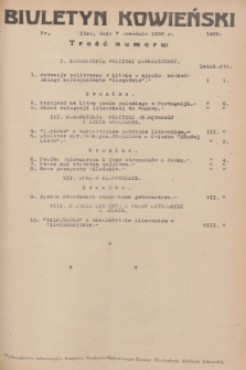 Biuletyn Kowieński Wilbi. 1936, nr 1499 (7 września)