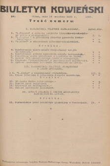 Biuletyn Kowieński Wilbi. 1936, nr 1502 (14 września)