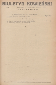 Biuletyn Kowieński Wilbi. 1936, nr 1520 (20 października)