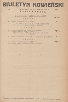 Biuletyn Kowieński Wilbi. 1936, nr 1521 (22 października)