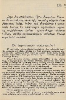 Pod Znakiem Marji : miesięcznik Związku Sodalicyj Marjan. uczniów szkół średnich w Polsce. R. 12, 1931/1932, nr 5