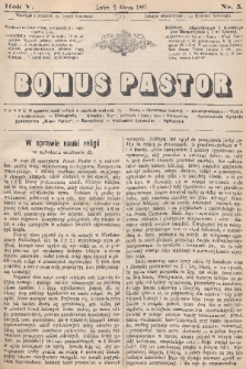 Bonus Pastor. R. 5, 1881, nr 5
