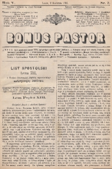 Bonus Pastor. R. 5, 1881, nr 7