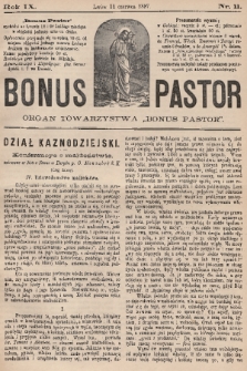 Bonus Pastor / organ Towarzystwa „Bonus Pastor”. R. 9, 1887, nr 11