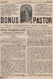 Bonus Pastor / organ Towarzystwa „Bonus Pastor”. R. 9, 1887, nr 14