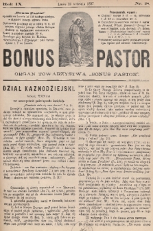 Bonus Pastor / organ Towarzystwa „Bonus Pastor”. R. 9, 1887, nr 18
