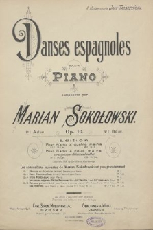 Danses espagnoles : pour piano : op. 10. No 1, A-dur