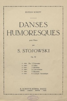 Danses humoresques : pour piano : op. 12. No. 1, Polonaise