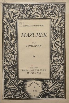 Mazurek : na fortepian