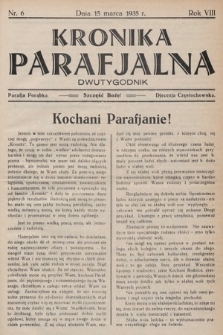 Kronika Parafjalna : dwutygodnik. 1935, nr 6
