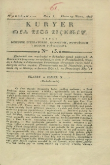 Kuryer dla Płci Piękney czyli Dziennik Literaturze, Kunsztom, Nowościom i Modom Poświęcony. R.1, [T.1], Ner 13 (29 stycznia 1823)