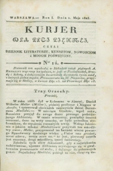 Kurjer dla Płci Piękney czyli Dziennik Literaturze, Kunsztom, Nowościom i Modom Poświęcony. R.1, [T.2], Ner 14 (1 maja 1823)