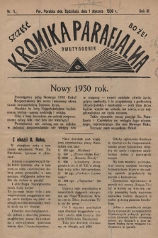 Kronika Parafjalna : dwutygodnik. 1930, nr 1