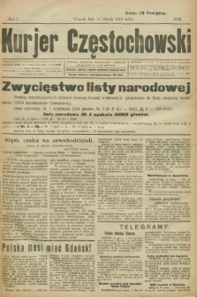 Kurjer Częstochowski. R.1, № 8 (11 marca 1919)