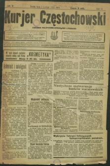 Kurjer Częstochowski : dziennik polityczno-społeczno literacki. R.3, № 2 (2 lutego 1921)