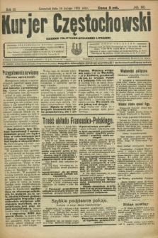 Kurjer Częstochowski : dziennik polityczno-społeczno literacki. R.3, № 20 (24 lutego 1921)
