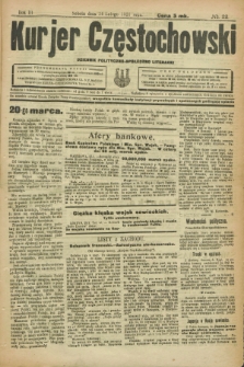 Kurjer Częstochowski : dziennik polityczno-społeczno literacki. R.3, № 22 (24 lutego 1921)