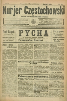 Kurjer Częstochowski : dziennik polityczno-społeczno literacki. R.3, № 24 (1 marca 1921)