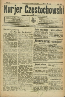 Kurjer Częstochowski : dziennik polityczno-społeczno literacki. R.3, № 25 (2 marca 1921)