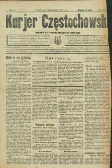 Kurjer Częstochowski : dziennik polityczno-społeczno literacki. R.3, № 69 (27 kwietnia 1921)