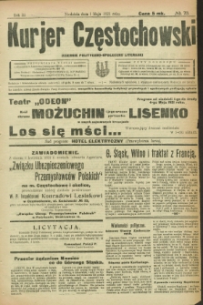 Kurjer Częstochowski : dziennik polityczno-społeczno literacki. R.3, № 73 (1 maja 1921)