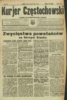 Kurjer Częstochowski : dziennik polityczno-społeczno literacki. R.3, № 76 (7 maja 1921)